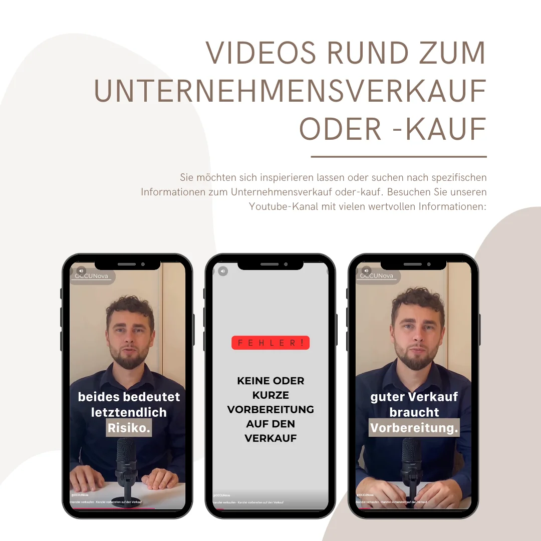 Videos rund zum Unternehmensverkauf oder -kauf